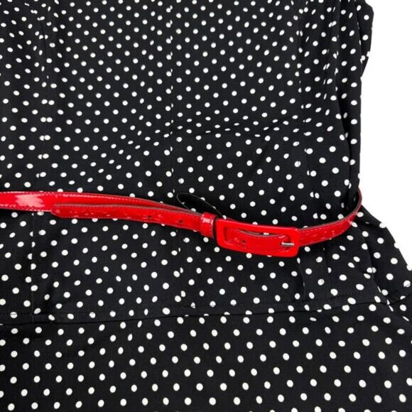 JOSEPH RIBKOFF Women's Cap Sleeve Polka Dot Dress Sz 14 - Picture 4 of 7